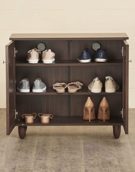 Solid 9 Pairs Shoe Cabinet