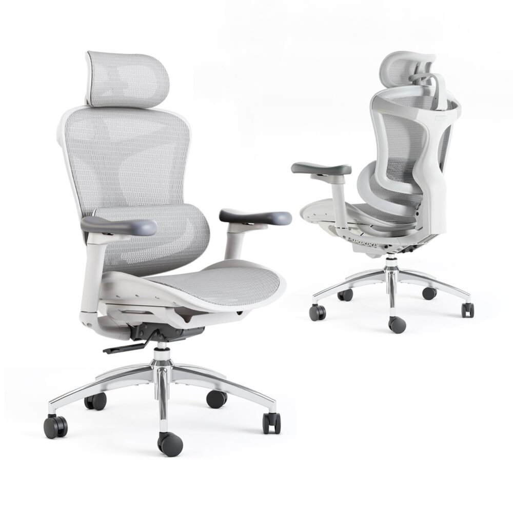Rolling Desk Chair with 4D Adjustable Armrest