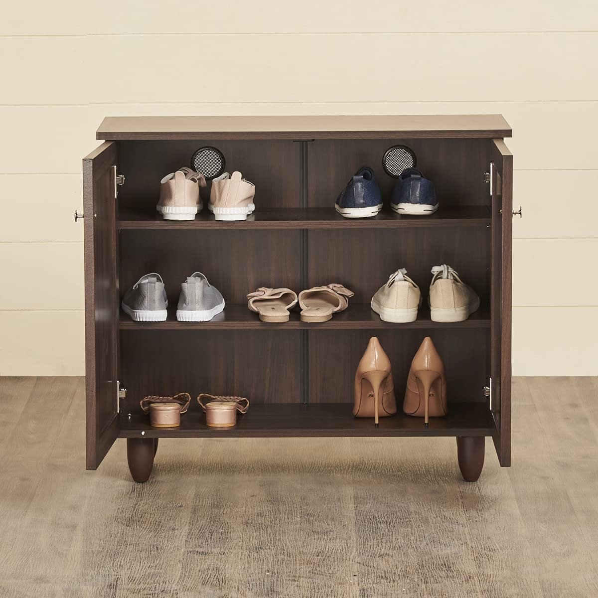 Solid 9 Pairs Shoe Cabinet