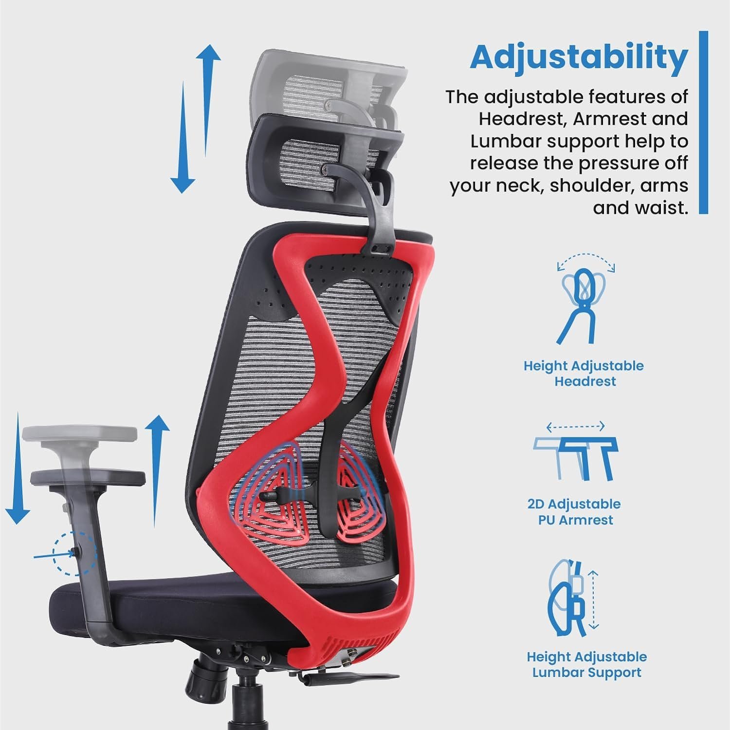 Ultra Premium Office Chair | Multi Lock Synchro Mechanism - Image 2