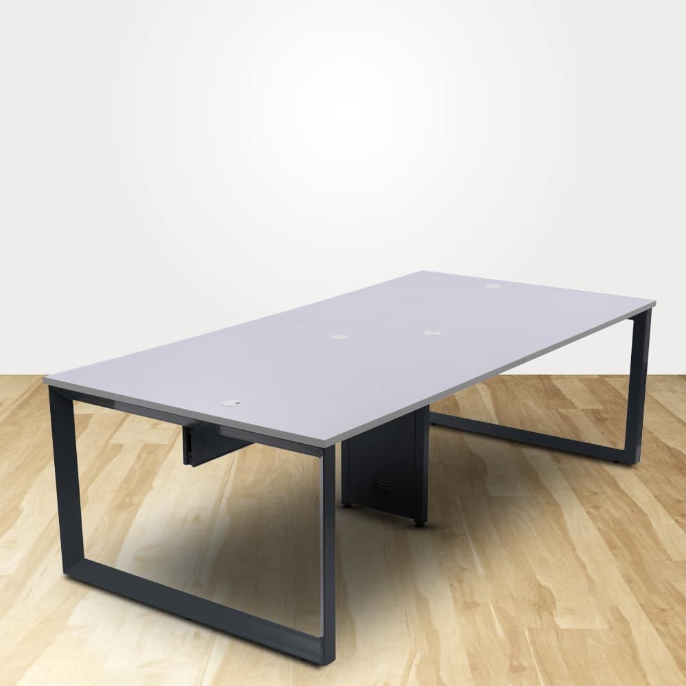 Computer Desk Home/Office Desk MDF Board with Flat Surface | 4 People B2B Workstation 25mm Top White - Image 3